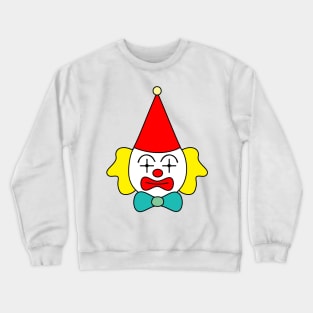 Clown - funny face. Crewneck Sweatshirt